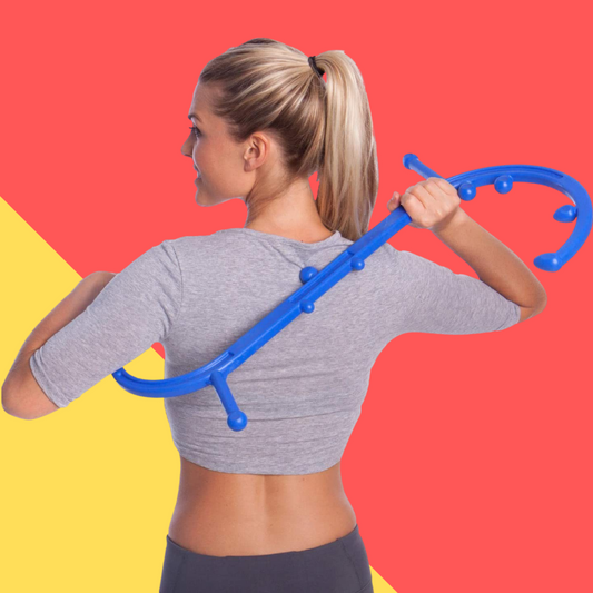 Self massager with therapeutic hook